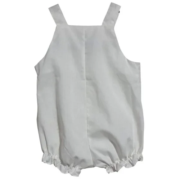 Vintage Healthtex Baby Girls White Romper With Strawberry Embroidery 12 Months - Picture 4 of 8